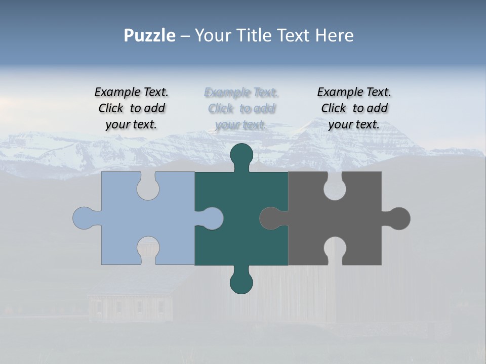 Barn Wood Rural Utah Views PowerPoint Template