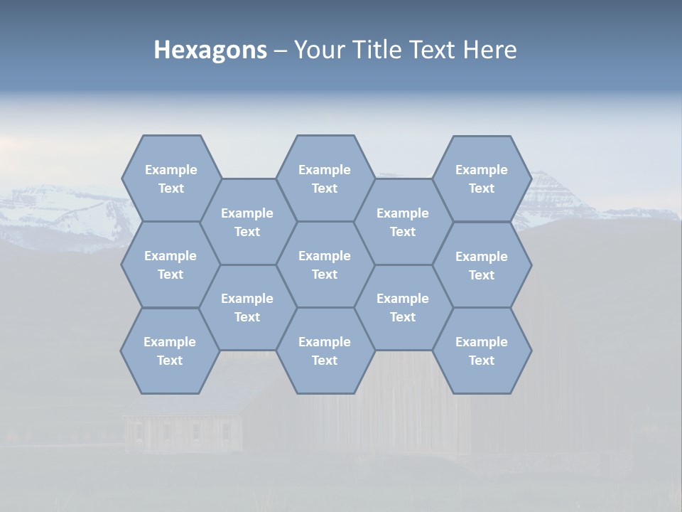 Barn Wood Rural Utah Views PowerPoint Template