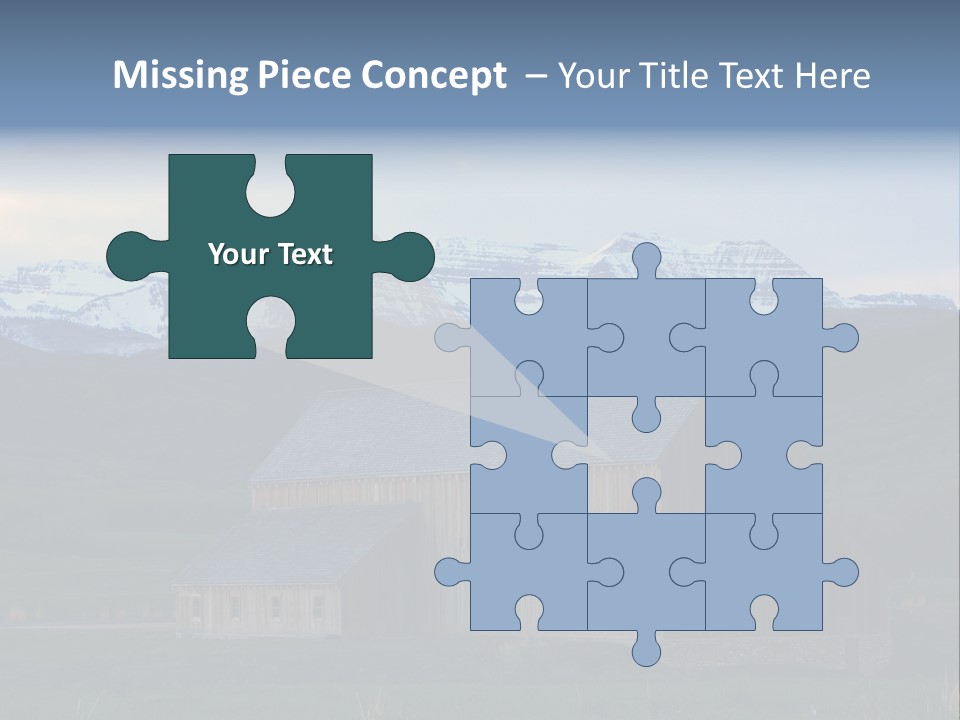 Barn Wood Rural Utah Views PowerPoint Template