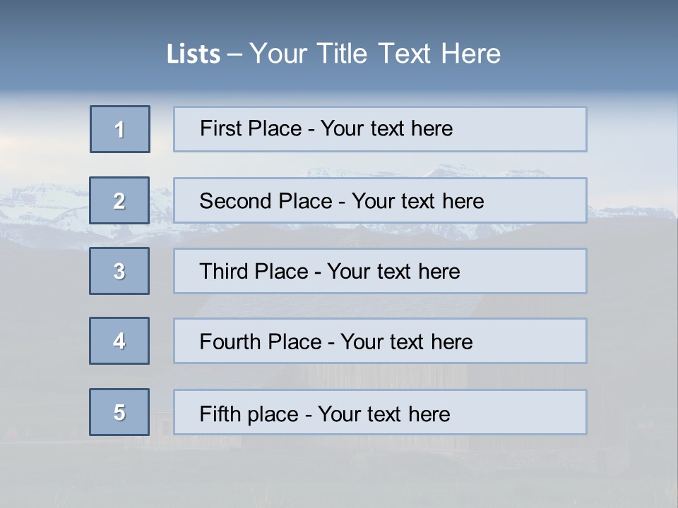 Barn Wood Rural Utah Views PowerPoint Template