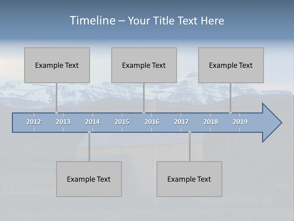 Barn Wood Rural Utah Views PowerPoint Template