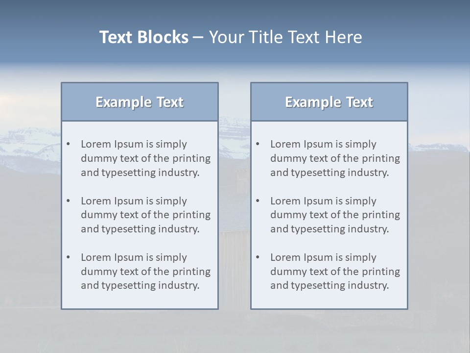 Barn Wood Rural Utah Views PowerPoint Template