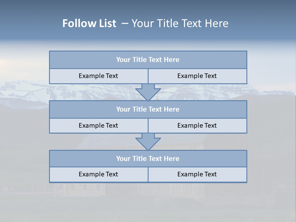 Barn Wood Rural Utah Views PowerPoint Template