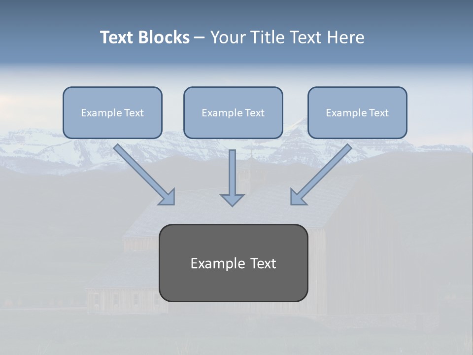 Barn Wood Rural Utah Views PowerPoint Template