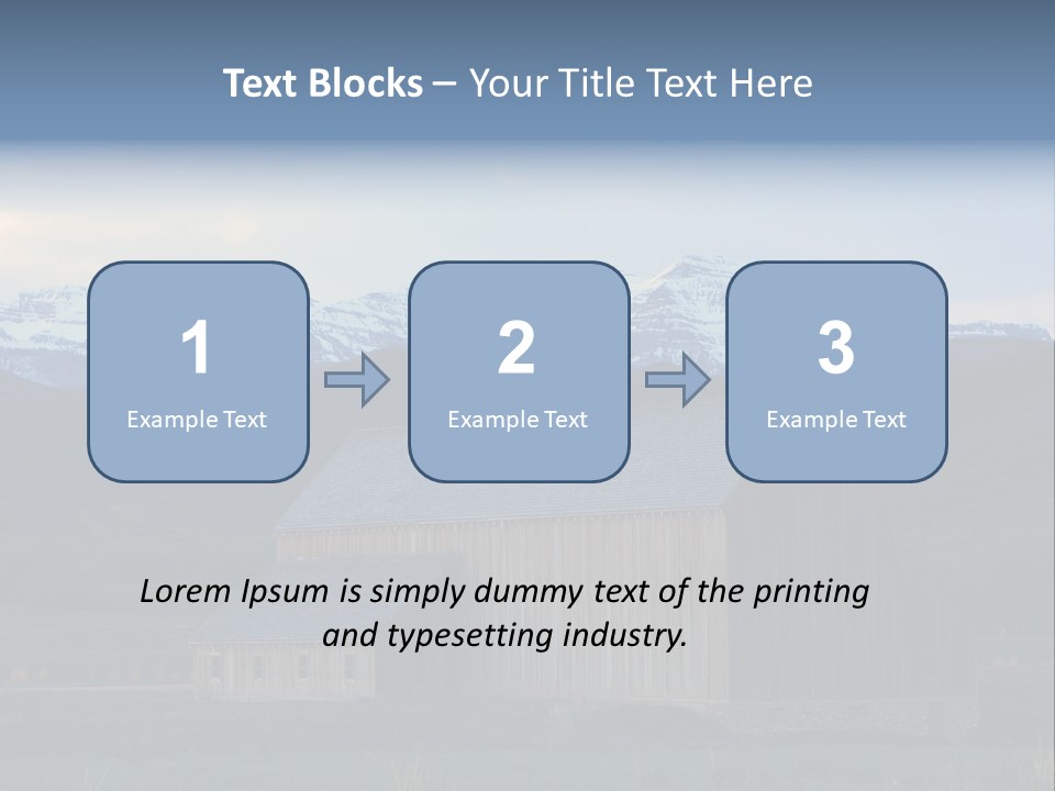 Barn Wood Rural Utah Views PowerPoint Template
