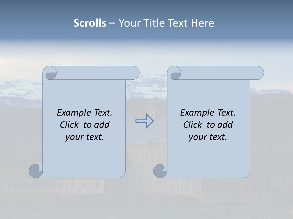 Barn Wood Rural Utah Views PowerPoint Template