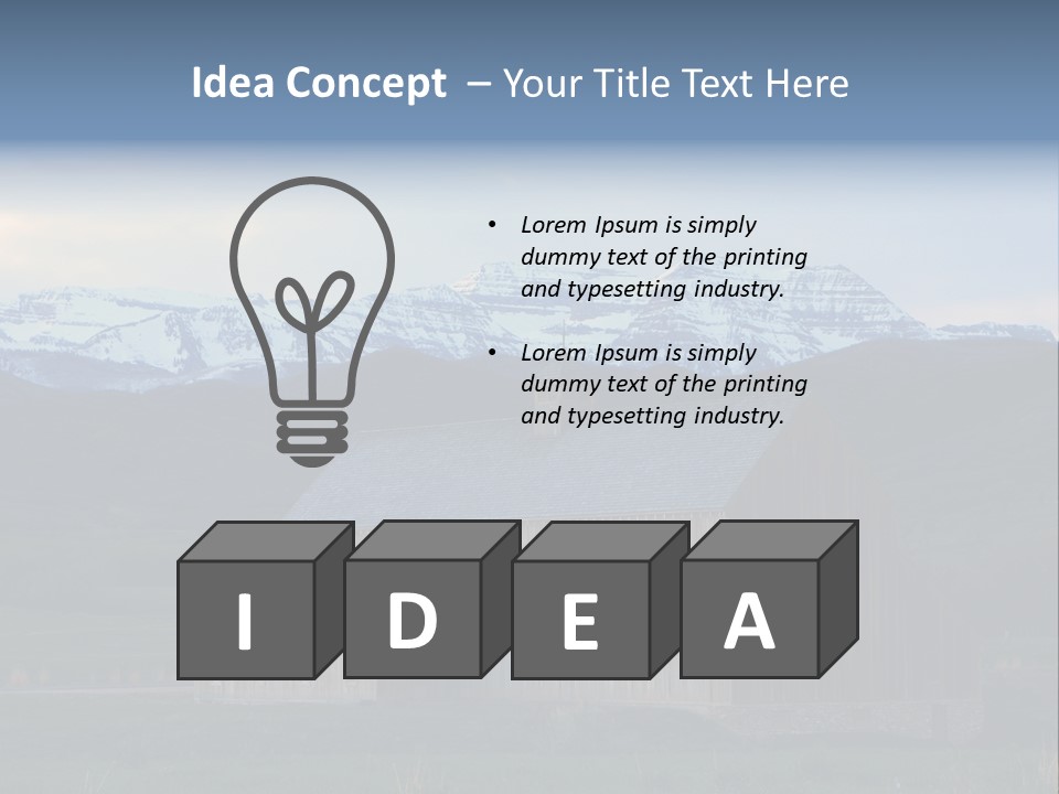 Barn Wood Rural Utah Views PowerPoint Template