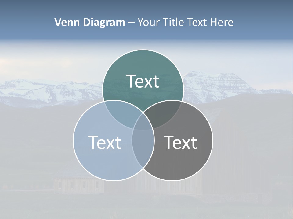 Barn Wood Rural Utah Views PowerPoint Template