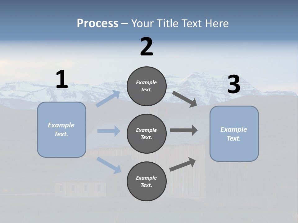 Barn Wood Rural Utah Views PowerPoint Template