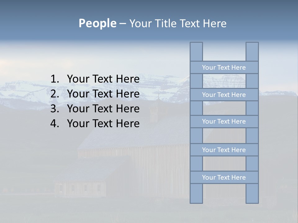 Barn Wood Rural Utah Views PowerPoint Template