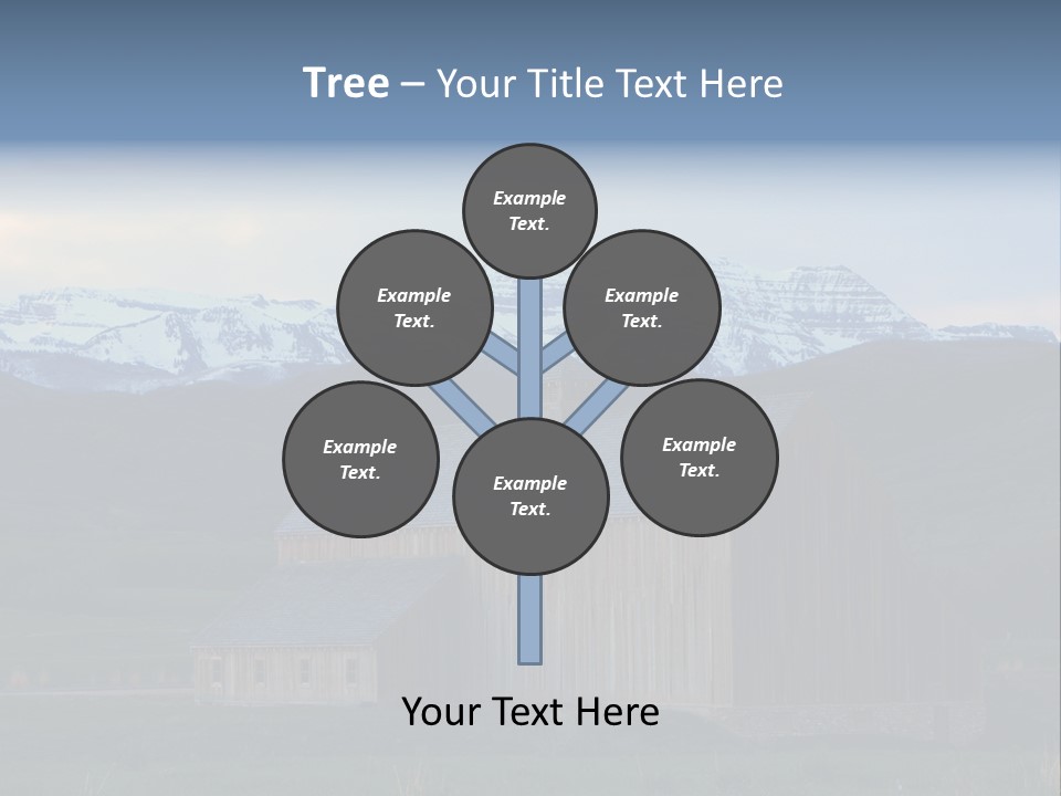 Barn Wood Rural Utah Views PowerPoint Template