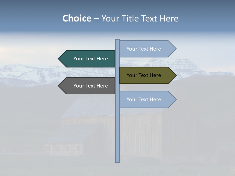 Barn Wood Rural Utah Views PowerPoint Template