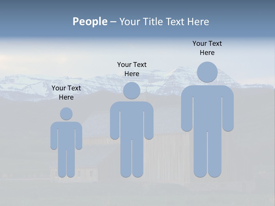 Barn Wood Rural Utah Views PowerPoint Template