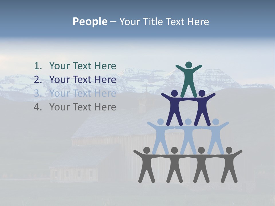 Barn Wood Rural Utah Views PowerPoint Template