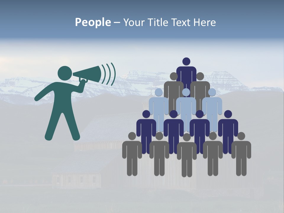 Barn Wood Rural Utah Views PowerPoint Template