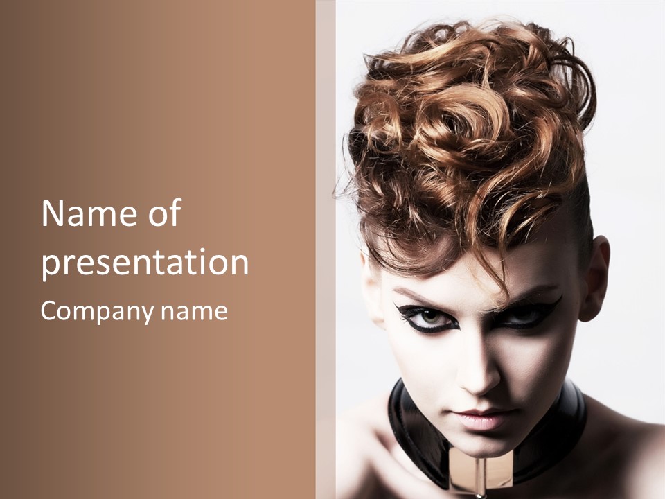 Head Style Hair PowerPoint Template