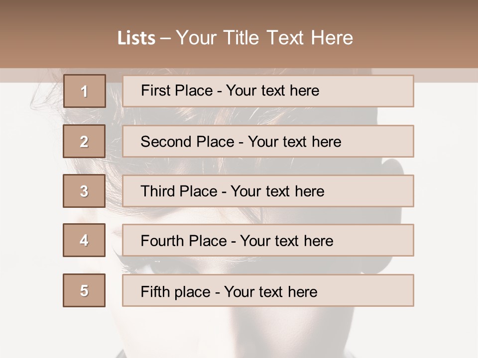 Head Style Hair PowerPoint Template