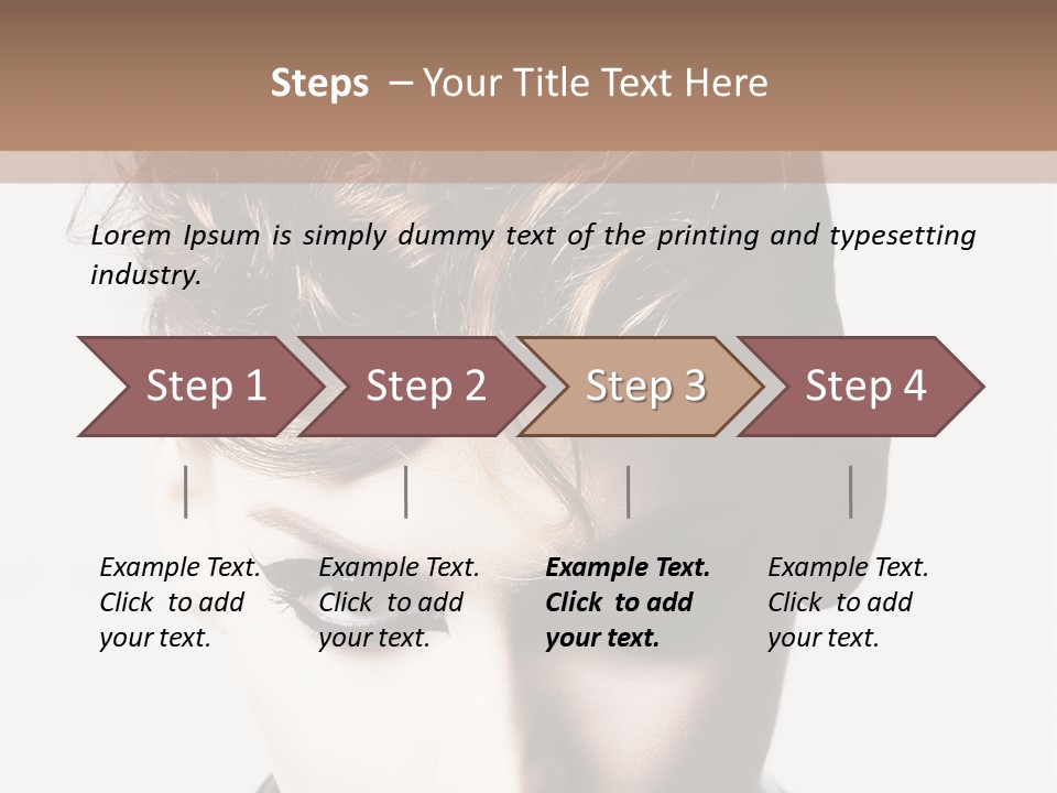Head Style Hair PowerPoint Template