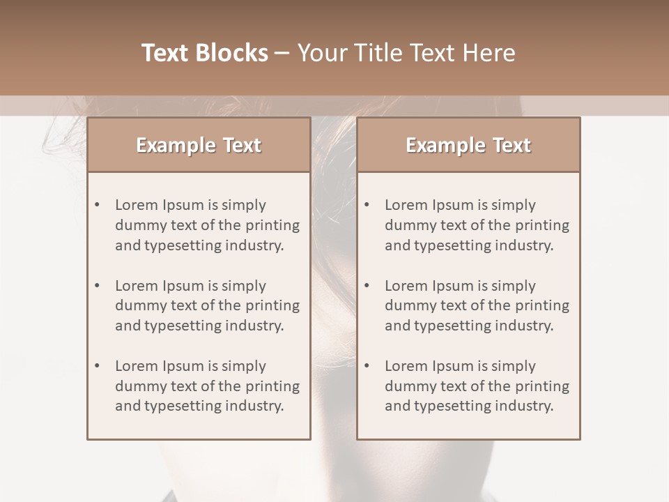 Head Style Hair PowerPoint Template