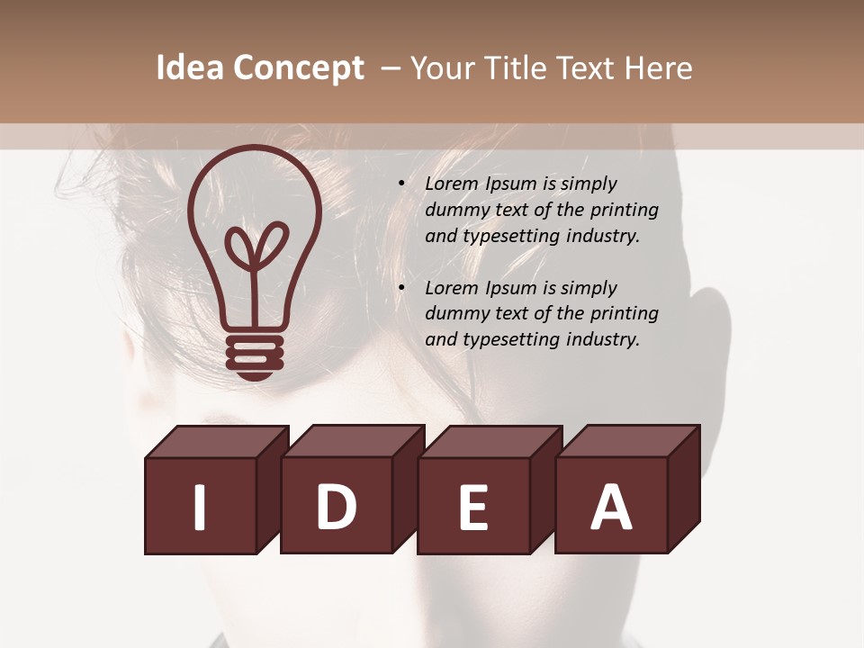 Head Style Hair PowerPoint Template