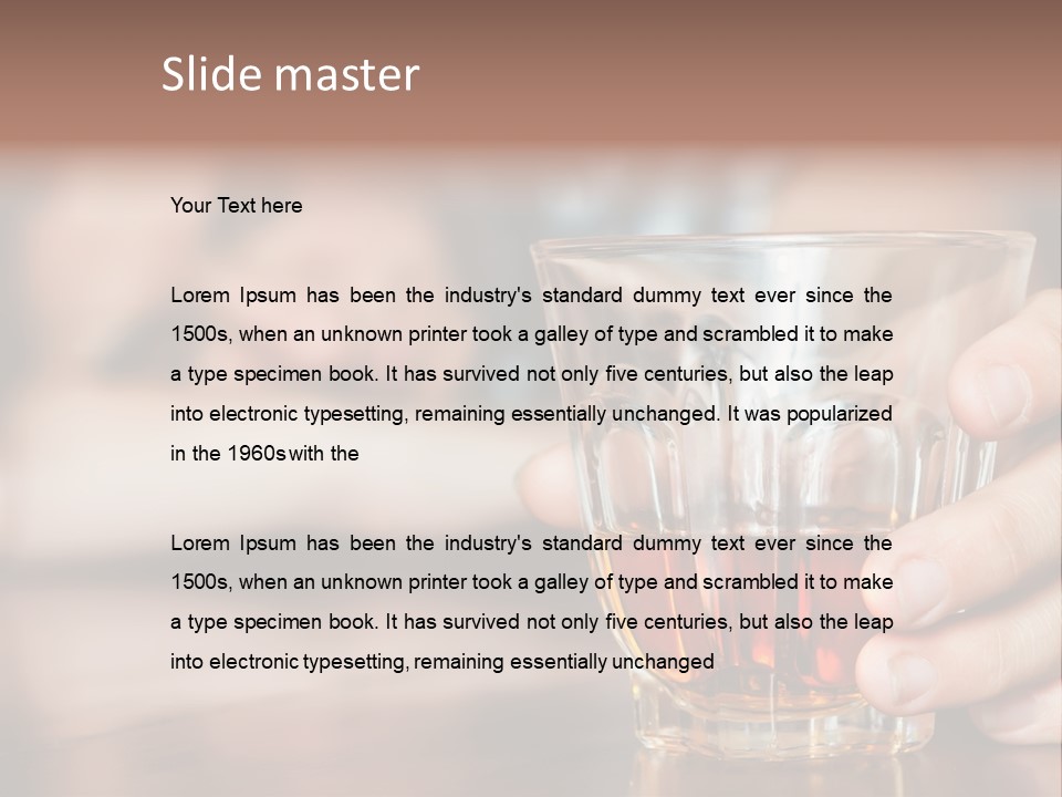 Drinker Addict Hispanic PowerPoint Template