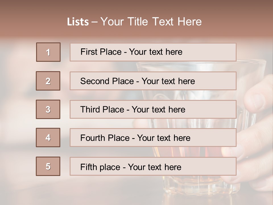 Drinker Addict Hispanic PowerPoint Template