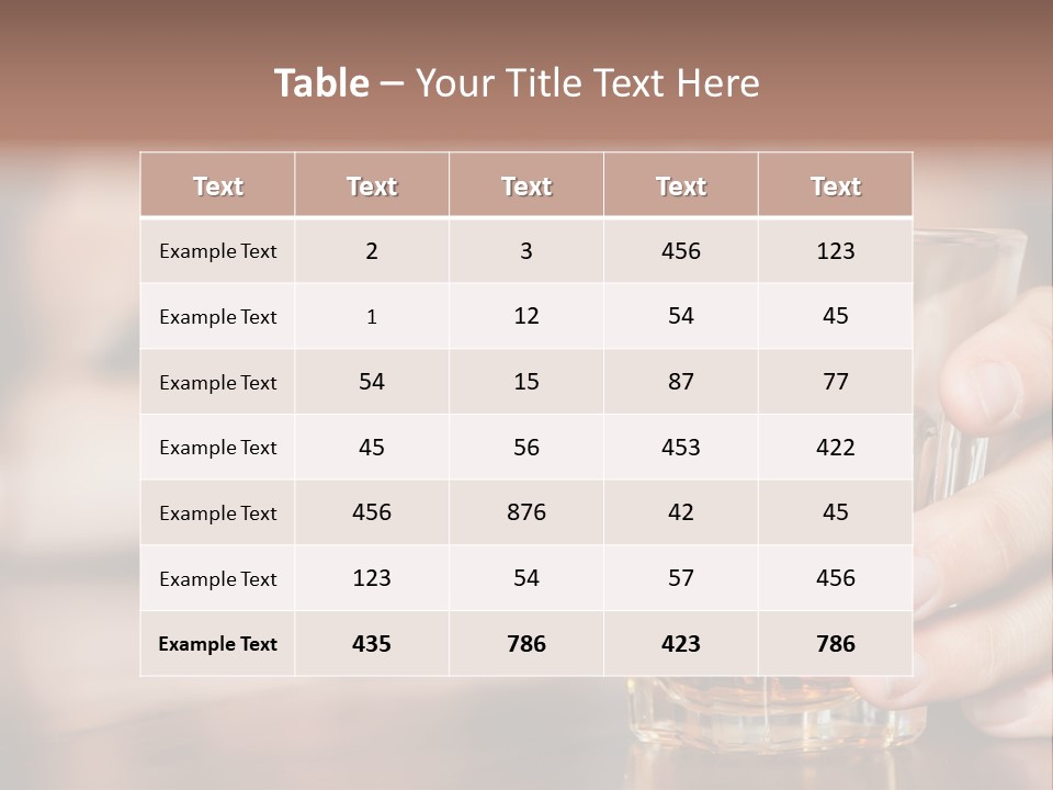 Drinker Addict Hispanic PowerPoint Template