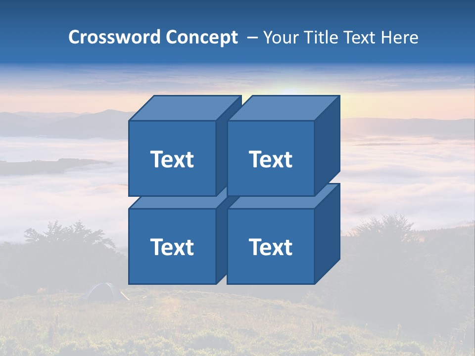 Tent Heaven Wonderful PowerPoint Template