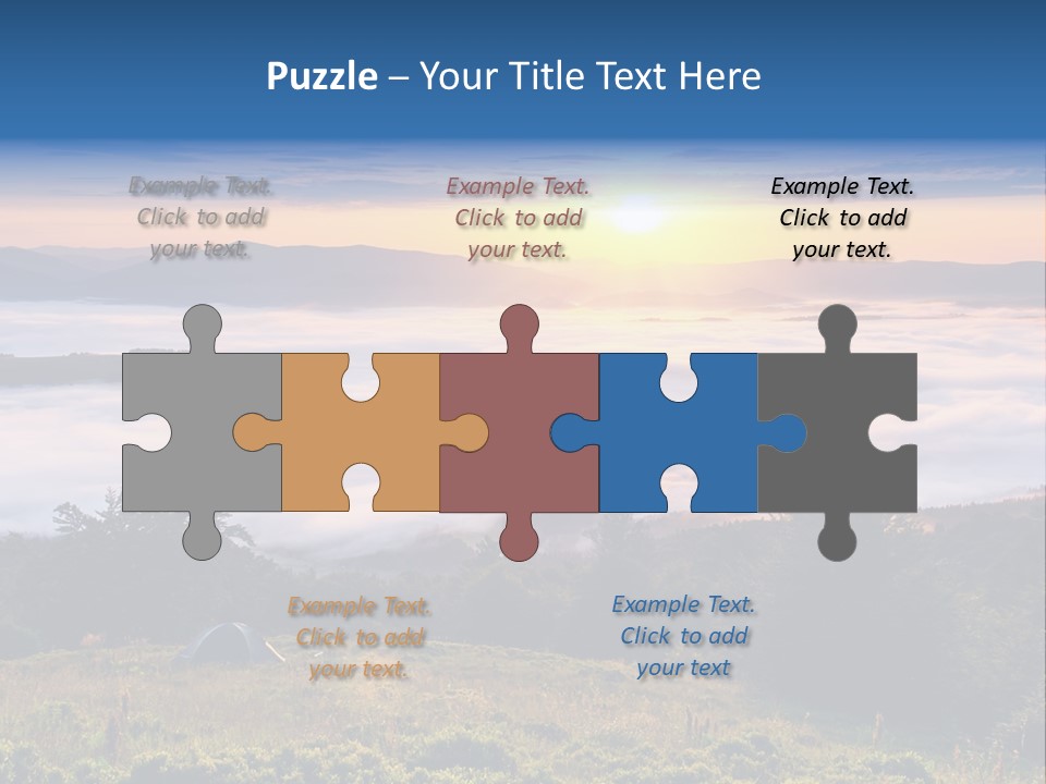 Tent Heaven Wonderful PowerPoint Template