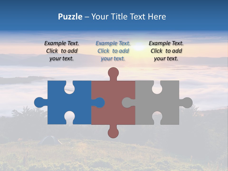 Tent Heaven Wonderful PowerPoint Template