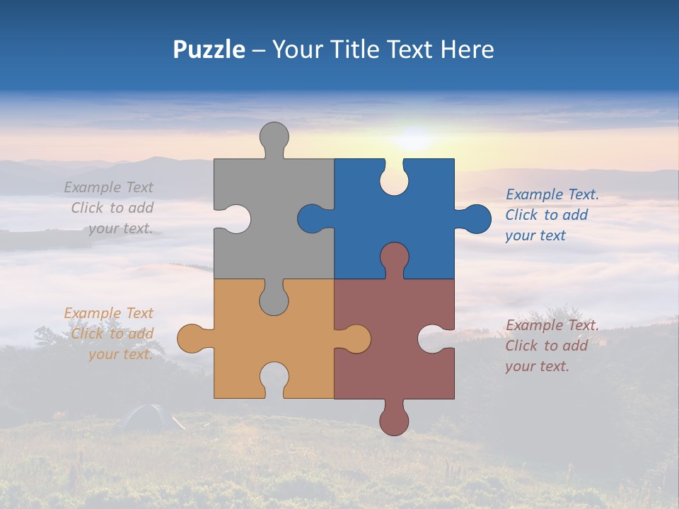 Tent Heaven Wonderful PowerPoint Template