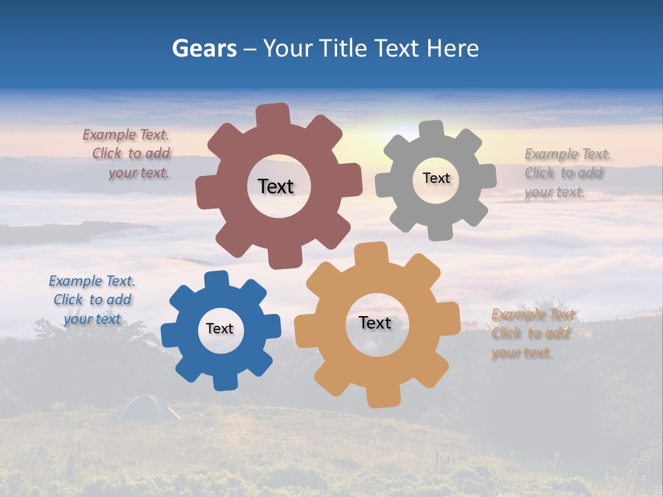 Tent Heaven Wonderful PowerPoint Template