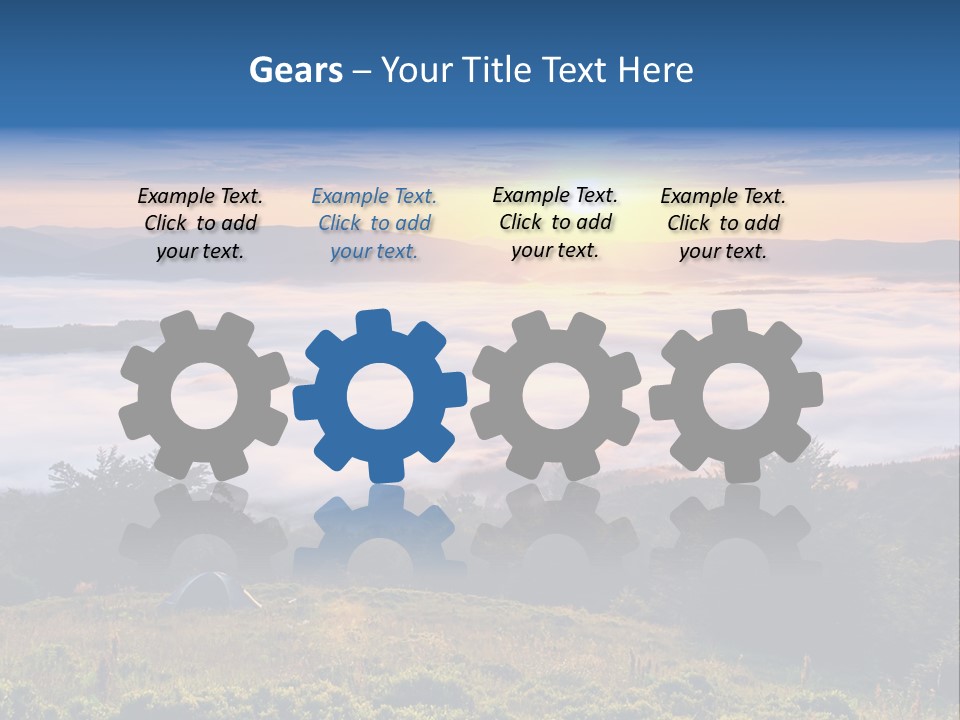 Tent Heaven Wonderful PowerPoint Template