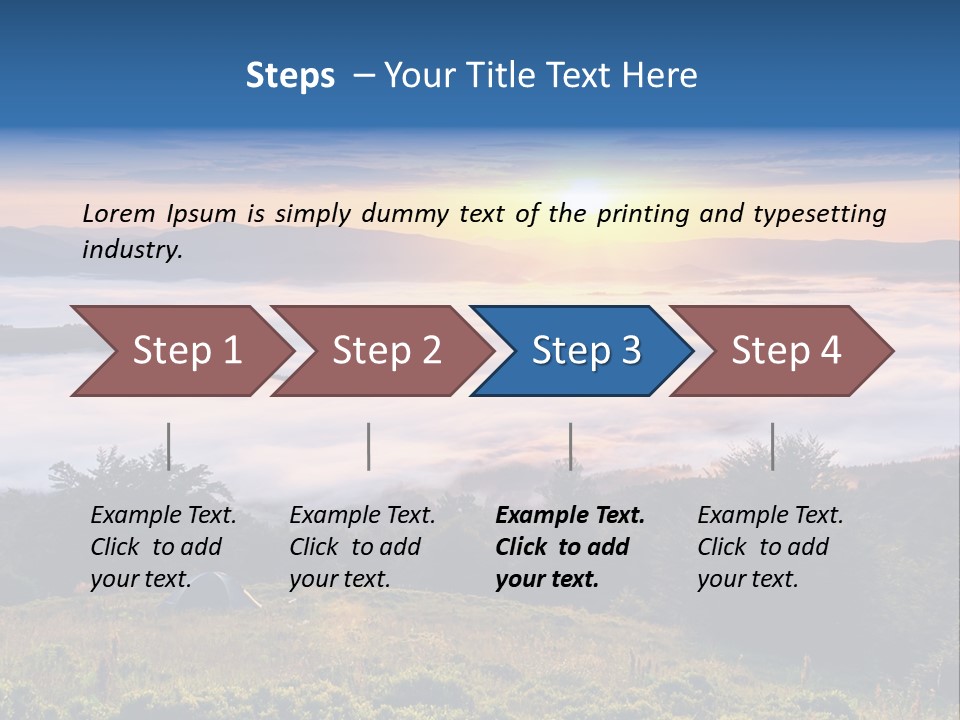 Tent Heaven Wonderful PowerPoint Template