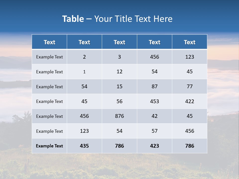 Tent Heaven Wonderful PowerPoint Template