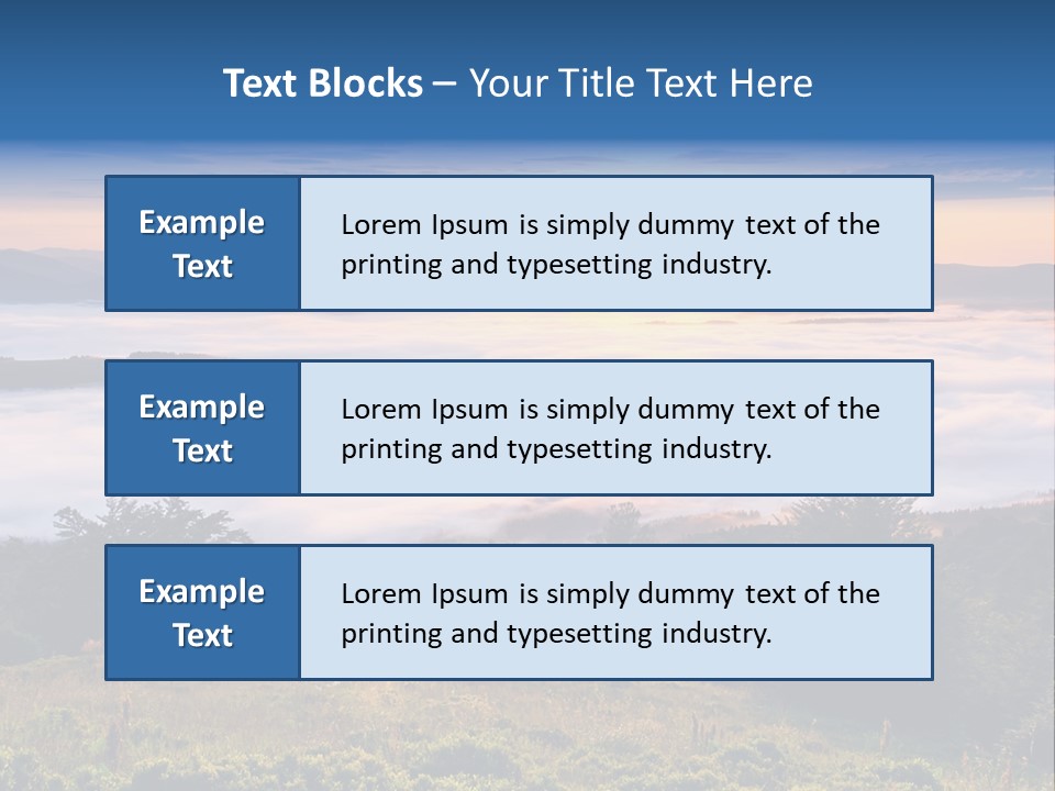 Tent Heaven Wonderful PowerPoint Template