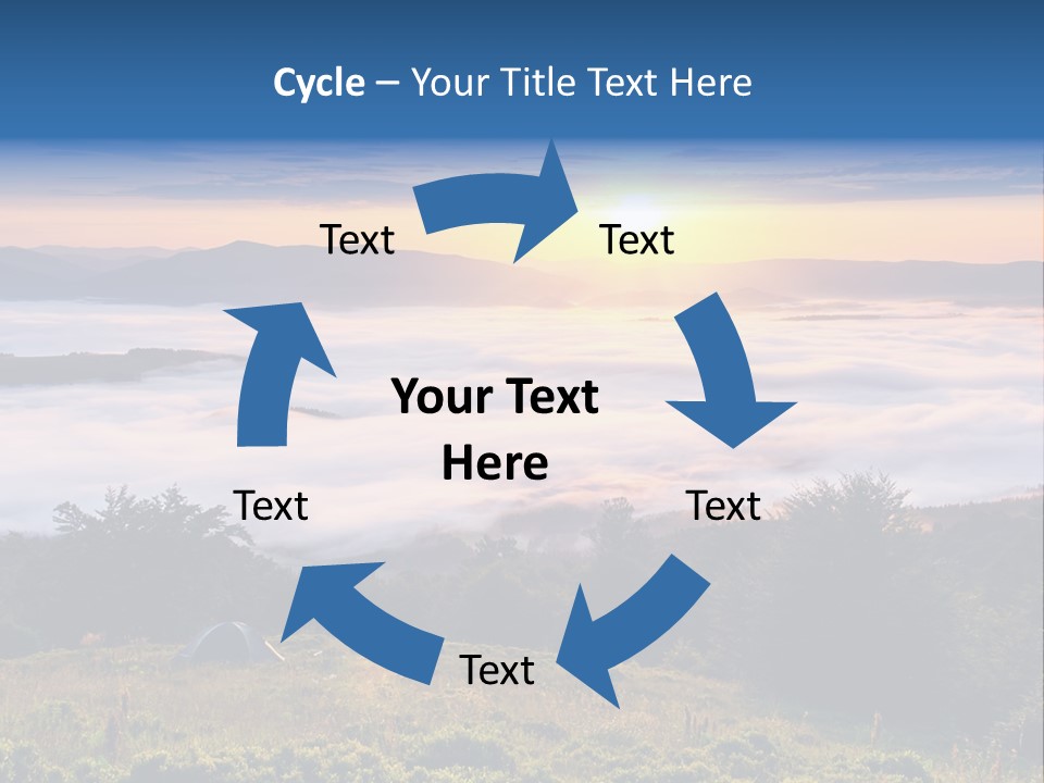 Tent Heaven Wonderful PowerPoint Template
