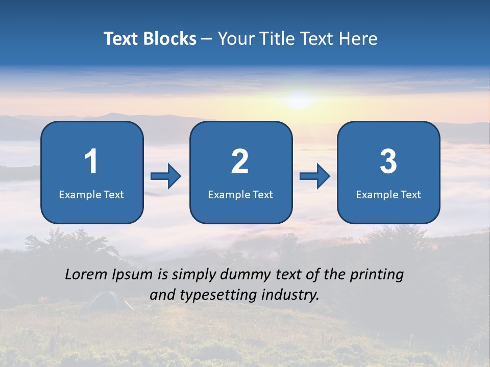 Tent Heaven Wonderful PowerPoint Template