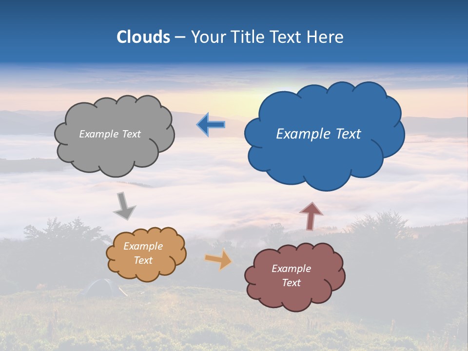 Tent Heaven Wonderful PowerPoint Template