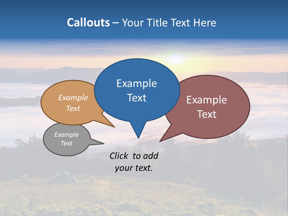 Tent Heaven Wonderful PowerPoint Template