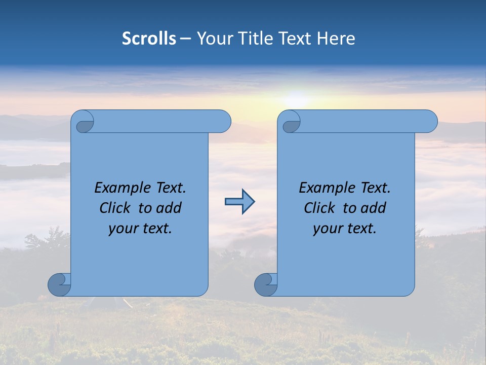 Tent Heaven Wonderful PowerPoint Template