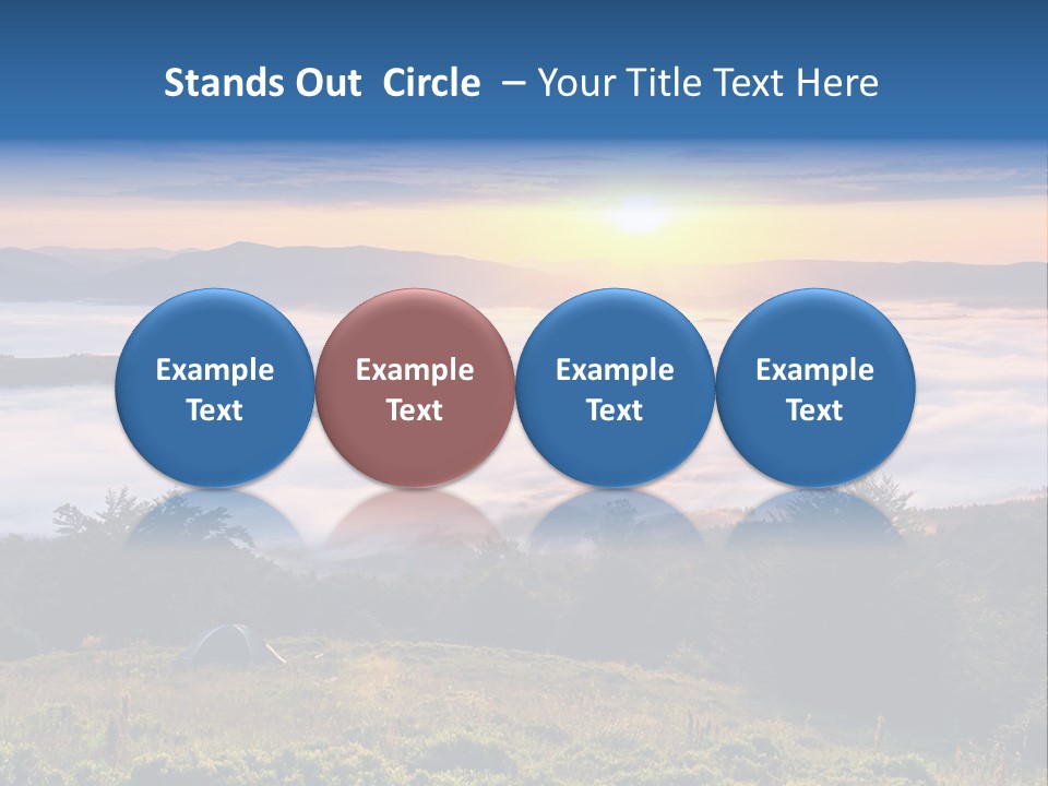 Tent Heaven Wonderful PowerPoint Template