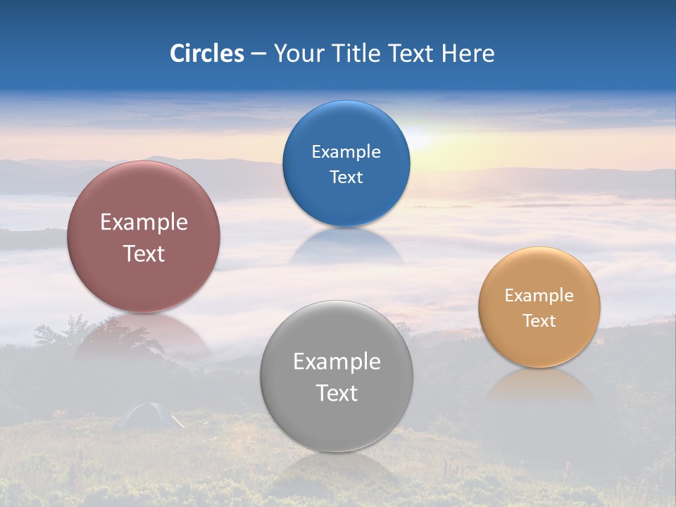 Tent Heaven Wonderful PowerPoint Template