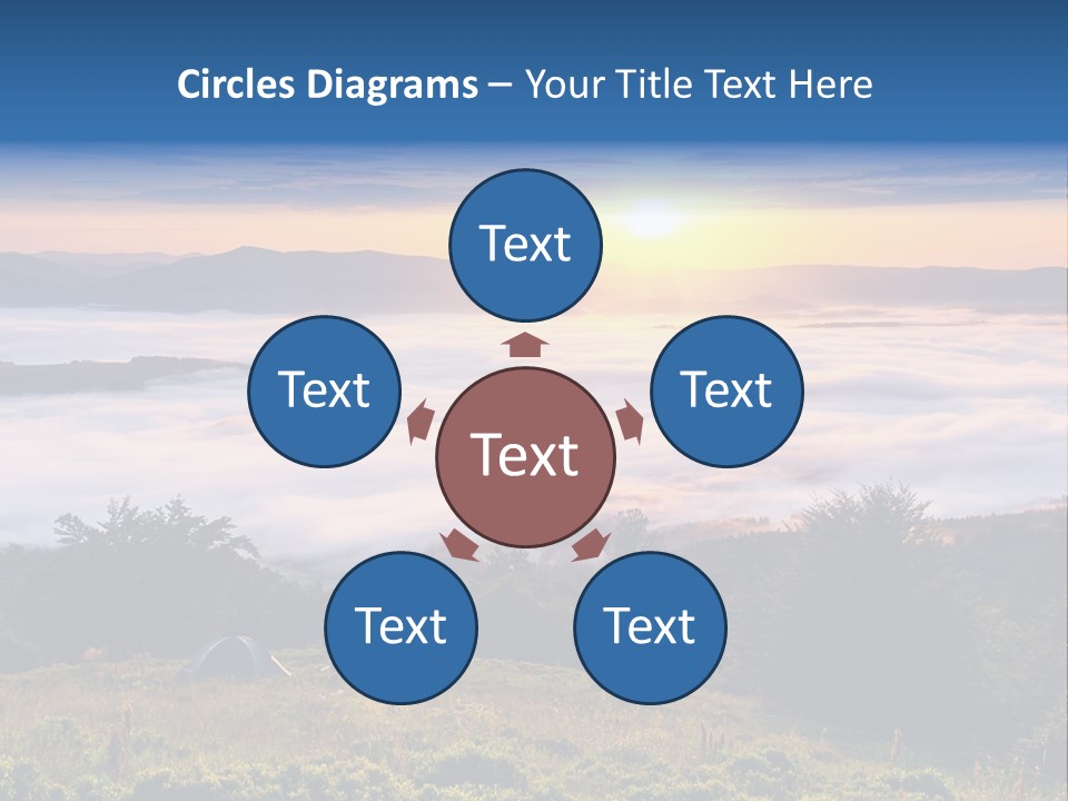 Tent Heaven Wonderful PowerPoint Template