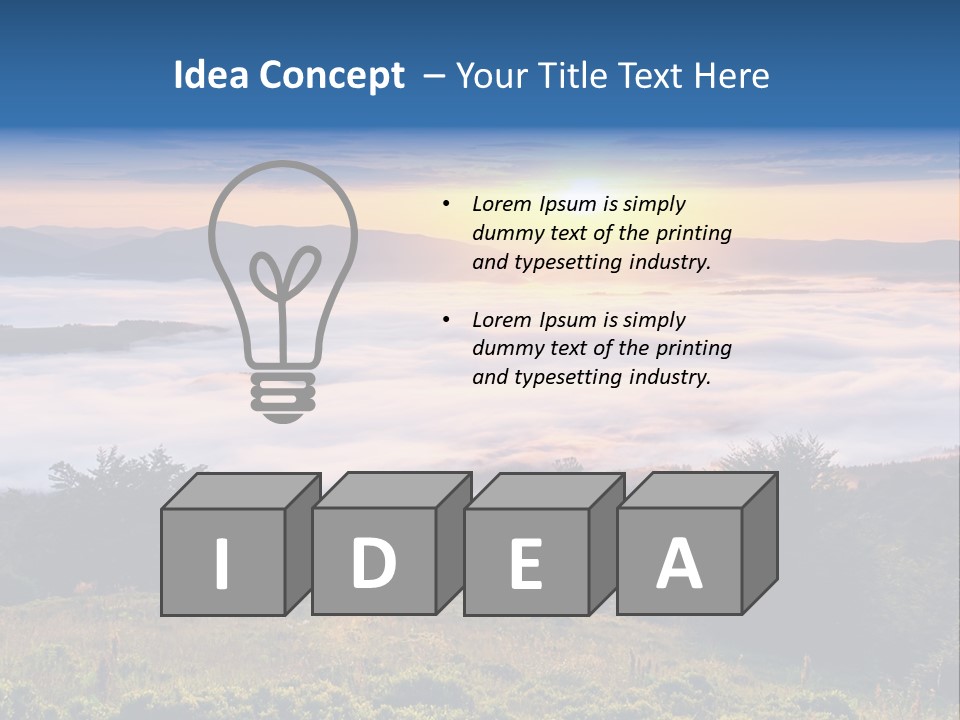 Tent Heaven Wonderful PowerPoint Template