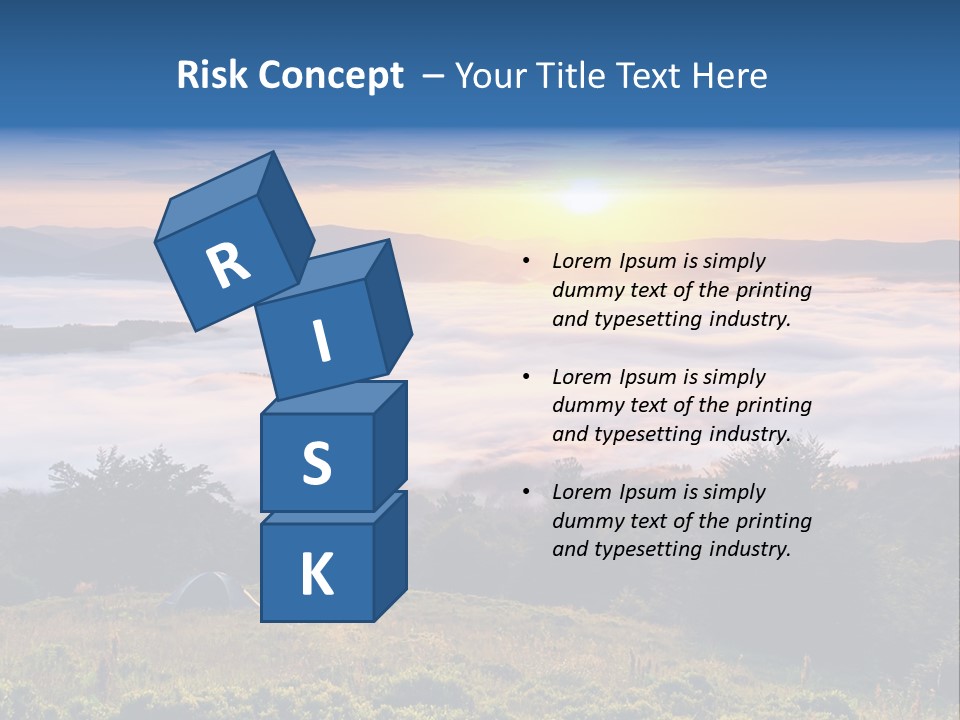 Tent Heaven Wonderful PowerPoint Template