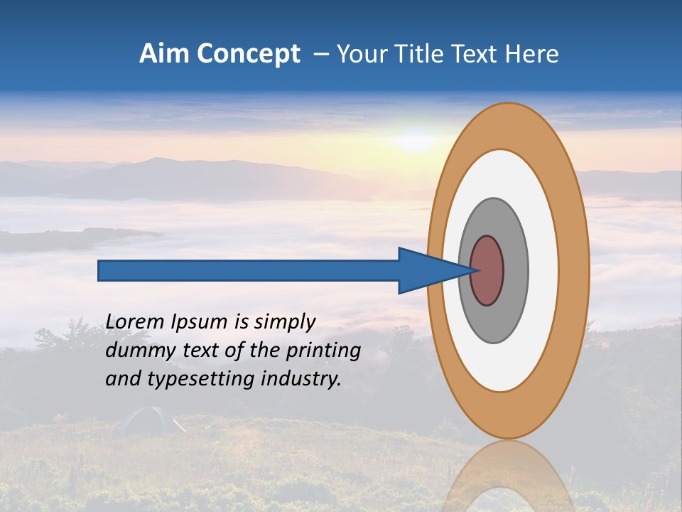 Tent Heaven Wonderful PowerPoint Template