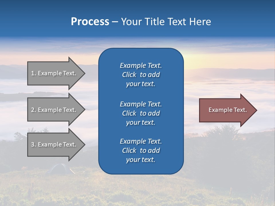 Tent Heaven Wonderful PowerPoint Template