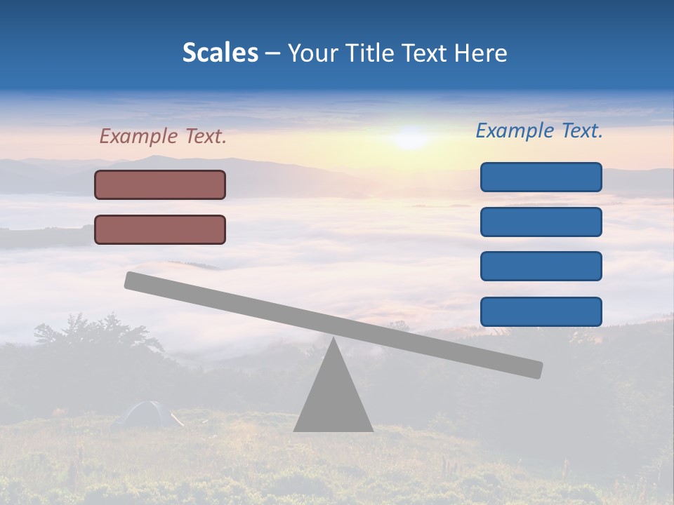 Tent Heaven Wonderful PowerPoint Template