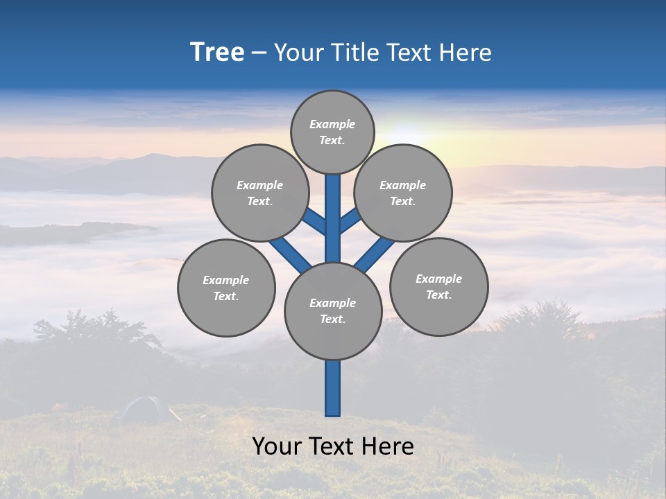 Tent Heaven Wonderful PowerPoint Template